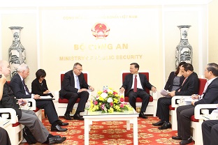 Bộ trưởng Tô Lâm tiếp khách nước ngoài