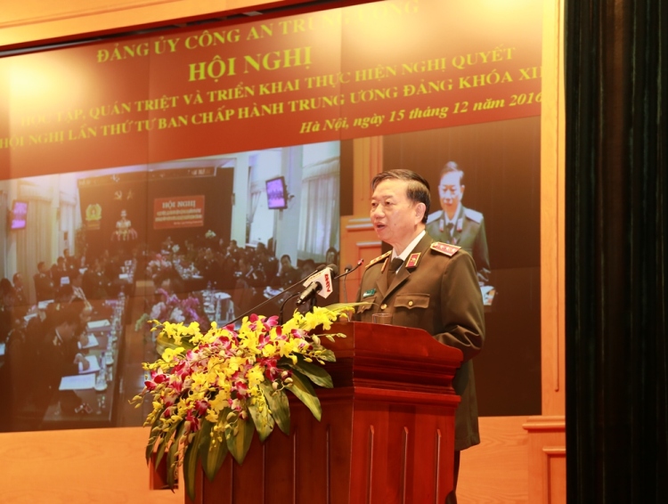 Đảng ủy Công an Trung ương tổ chức học tập, quán triệt và triển khai thực hiện Nghị quyết Hội nghị lần thứ tư Ban Chấp hành Trung ương Đảng khóa XII