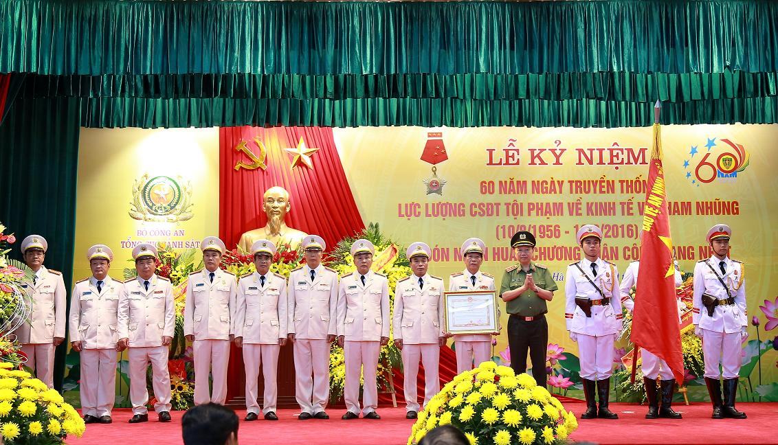 Cục Cảnh sát điều tra tội phạm về kinh tế và tham nhũng kỷ niệm 60 năm Ngày truyền thống và đón nhận Huân chương Quân công hạng Nhất