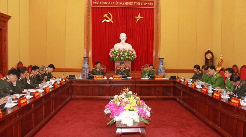 Bộ Công an giao ban công tác Công an tháng 2, triển khai nhiệm vụ trọng tâm tháng 3/2017