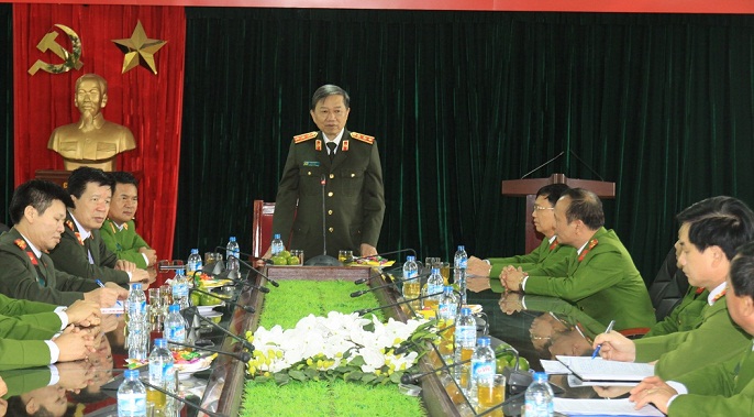Bộ trưởng Tô Lâm kiểm tra, chỉ đạo công tác phòng, chống tội phạm tại Cục Cảnh sát Hình sự và Cục Cảnh sát điều tra tội phạm về ma túy