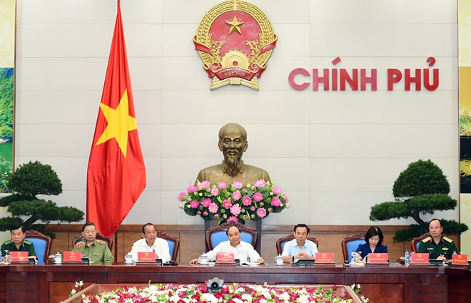 Thủ tướng Chính phủ Nguyễn Xuân Phúc họp trực tuyến với các địa phương về tình hình an ninh, trật tự