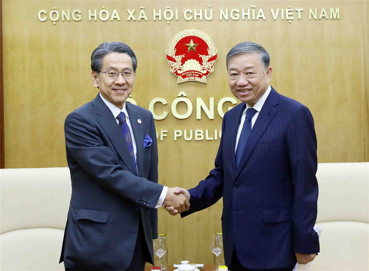 Đại tướng Tô Lâm tiếp khách quốc tế