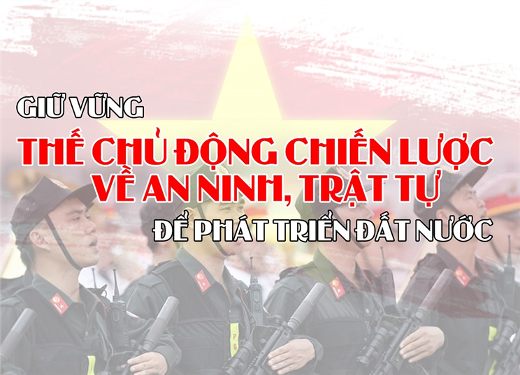 Giữ vững thế chủ động chiến lược về an ninh, trật tự để phát triển đất nước