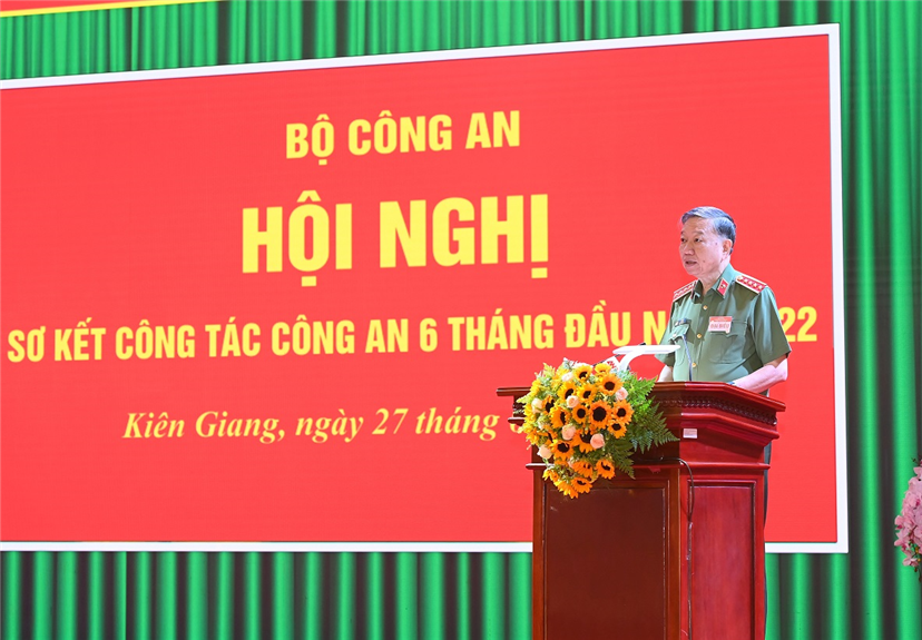 Khai mạc Hội nghị sơ kết công tác công an 6 tháng đầu năm 2022