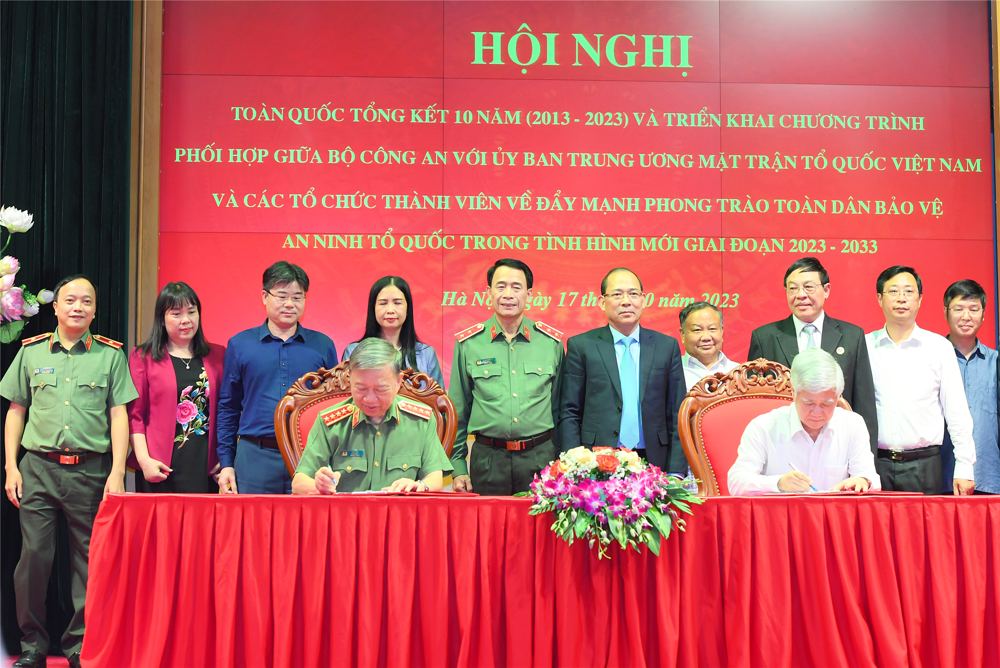 Tổng kết 10 năm thực hiện Chương trình phối hợp số 09 giữa Bộ Công an và Ủy ban Trung ương Mặt trận Tổ quốc Việt Nam