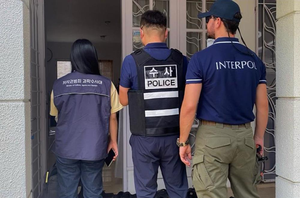 INTERPOL điều phối các hoạt động thực thi pháp luật chung  giữa Hàn Quốc và Indonesia.