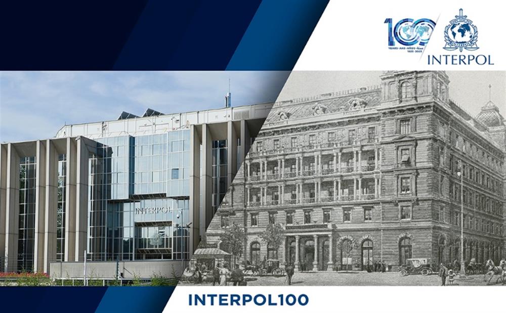 Trụ sở INTERPOL hiện nay tại Lyon, Pháp và Trụ sở cũ tại Áo