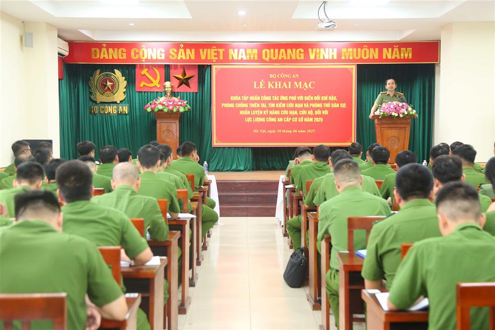 Quang cảnh Lễ khai giảng.