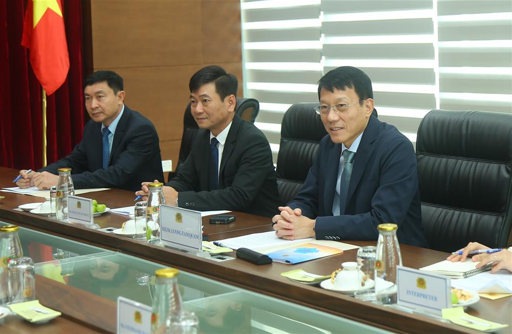 Bộ trưởng Lương Tam Quang phát biểu tại buổi tiếp.
