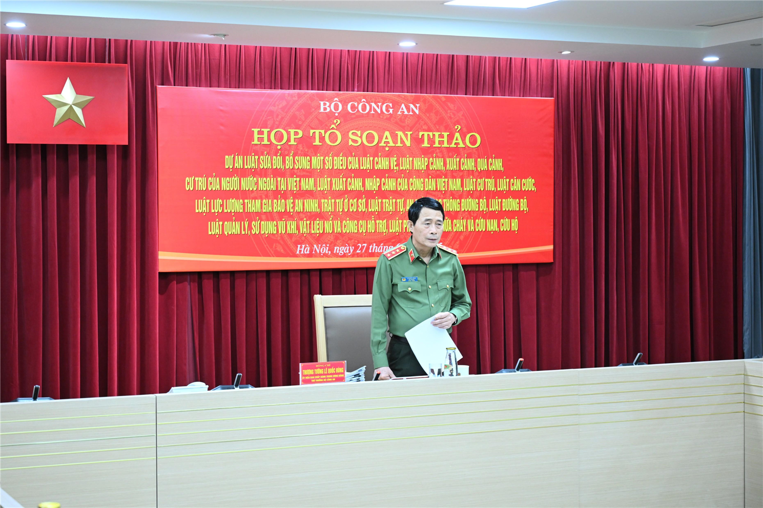 Thứ trưởng Lê Quốc Hùng phát biểu kết luận.