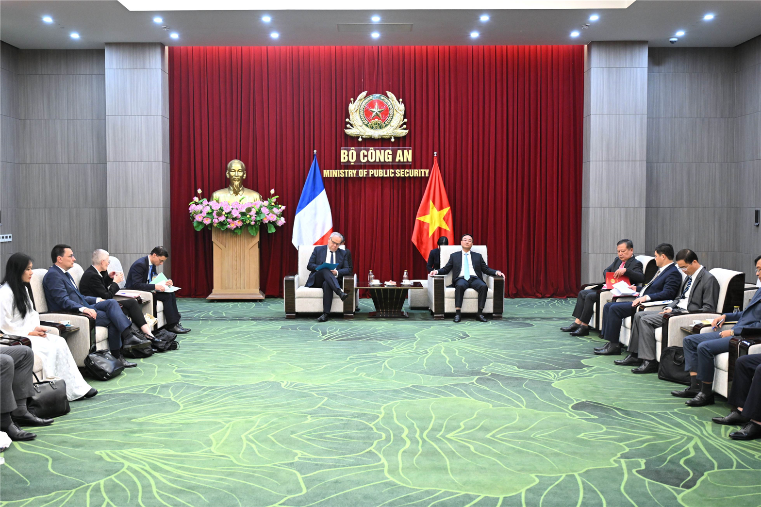 Quang cảnh buổi tiếp.