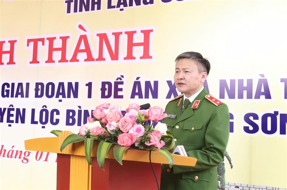 Thứ trưởng Nguyễn Ngọc Lâm phát biểu tại Lễ khánh thành.