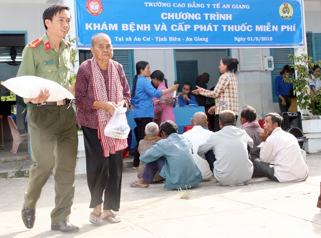 Công tác an sinh xã hội được Công an tỉnh An Giang quan tâm.