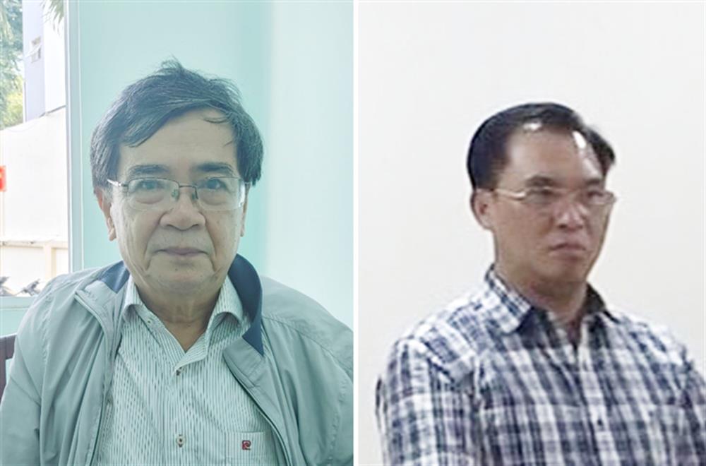 Huỳnh Thế Năng và Đinh Trường Chinh tại cơ quan Công an.