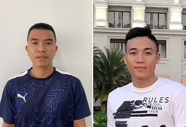 Nguyễn Văn Tuấn và Đinh Văn Anh.
