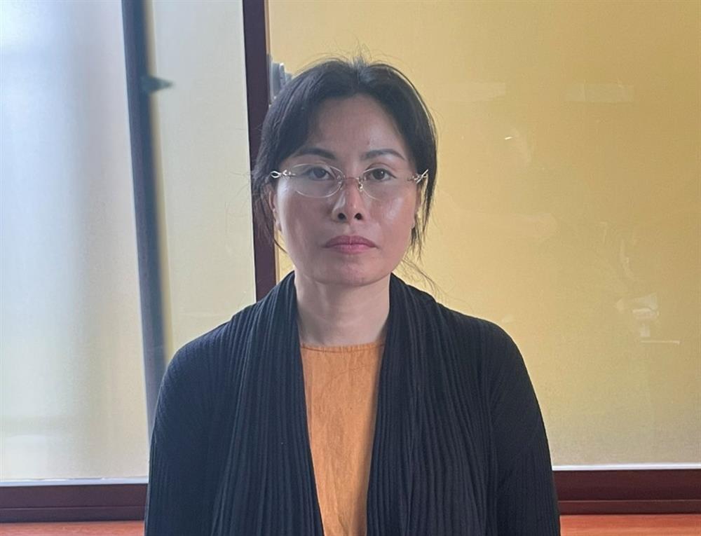 Đối tượng Võ Thị Hà tai cơ quan Công an.