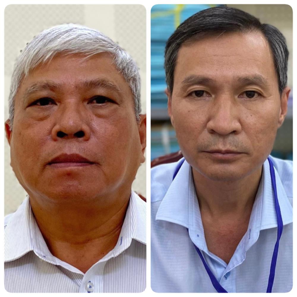 Các bị can Đặng Quang Việt và Nguyễn Thành Nhân.