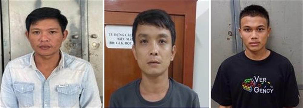 Các đối tượng (từ trái qua phải): Trần Văn Bảo; Hồ Thanh Hậu và Nguyễn Văn Đan Thuần.