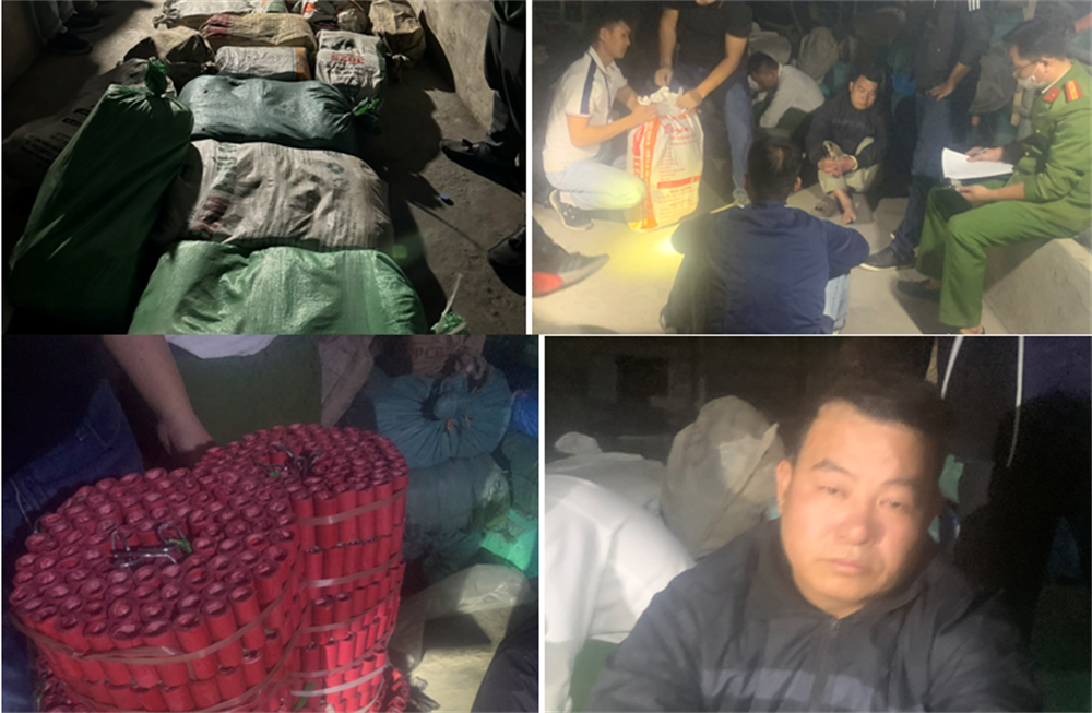 Đối tượng Nguyễn Văn Kiêm cùng tang vật.