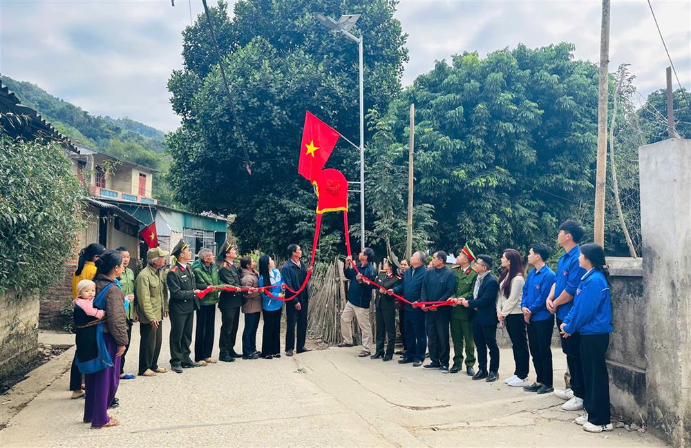 Công trình “Ánh sáng an ninh” tại thôn Bản Châng, xã Mỹ Thanh.