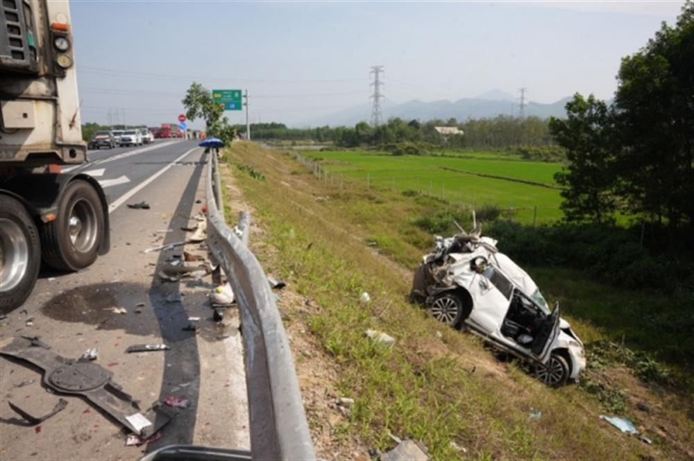 Hiện trường vụ tai nạn giao thông.