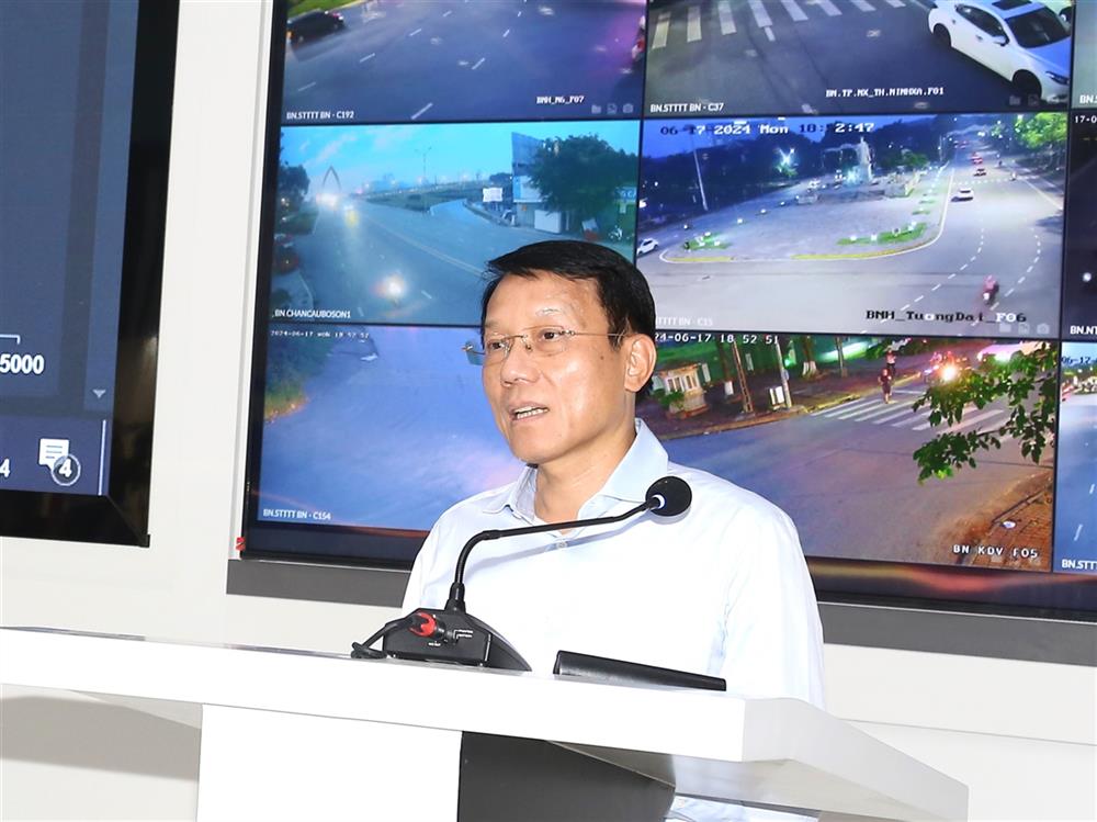Bộ trưởng Lương Tam Quang phát biểu tại buổi làm việc.