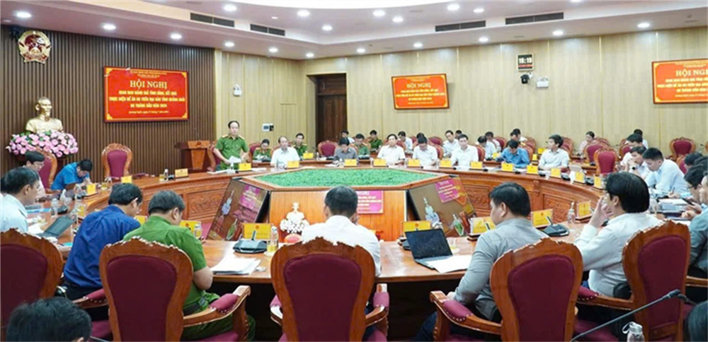 Tổ Công tác Đề án 06 tỉnh Quảng Ngãi tổ chức Hội nghị giao ban 6 tháng đầu năm 2024.