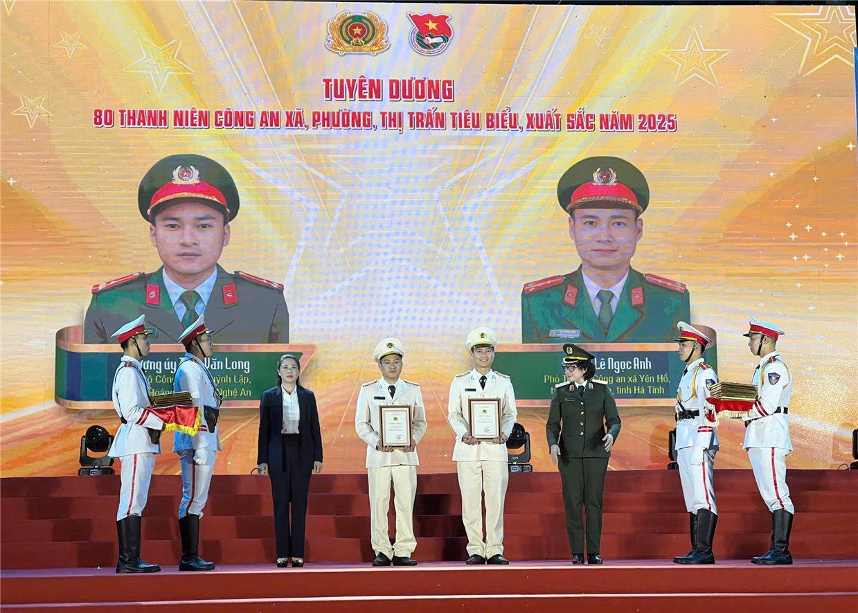 Đại uý Lê Ngọc Anh là 01 trong 80 gương thanh niên tiêu biểu tại địa bàn cơ sở.