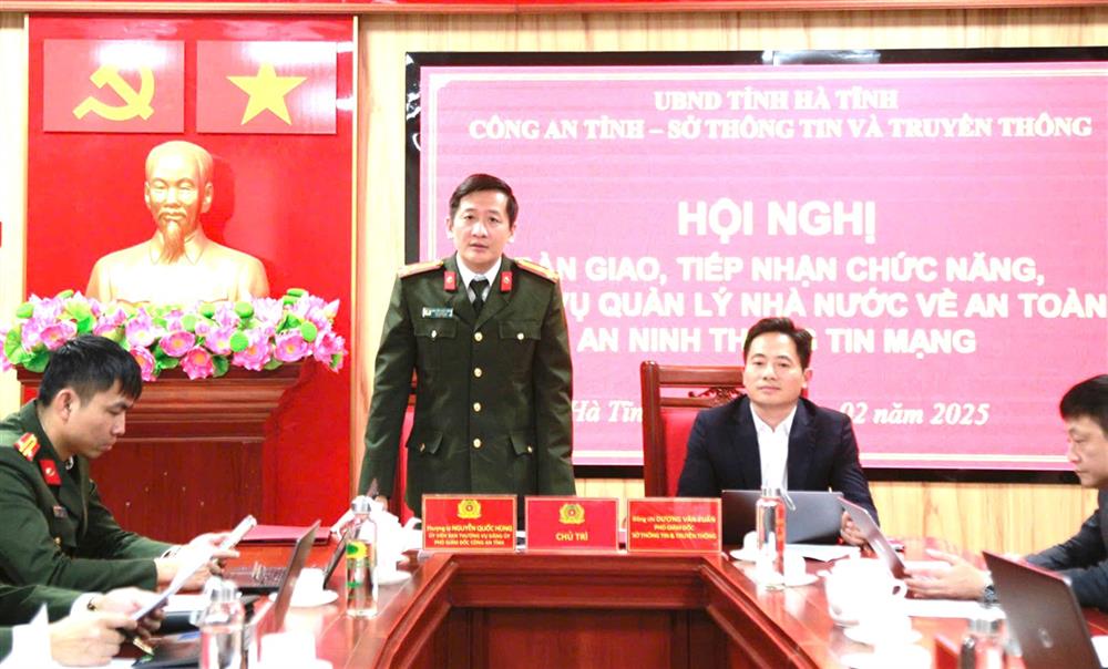 bàn giao, tiếp nhận quản lý nhà nước về an toàn, an ninh thông tin mạng