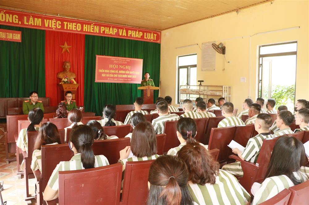 Hội nghị triển khai công tác hướng dẫn đặc xá dịp 30/4.