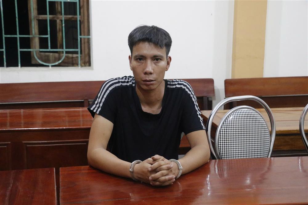 Đối tượng Nguyễn Đức Anh tại cơ quan Công an.