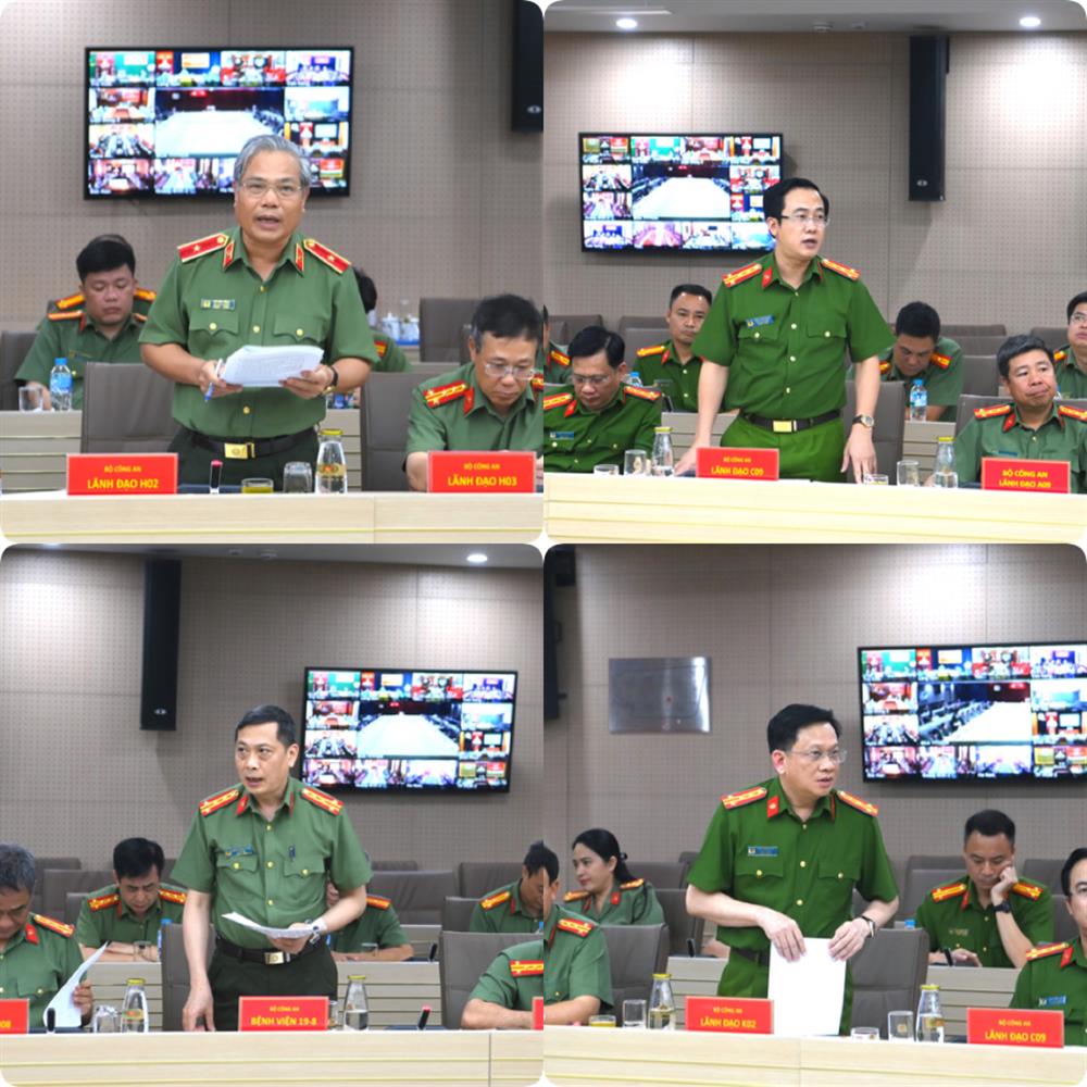Lãnh đạo các đơn vị phát biểu tại Hội nghị.