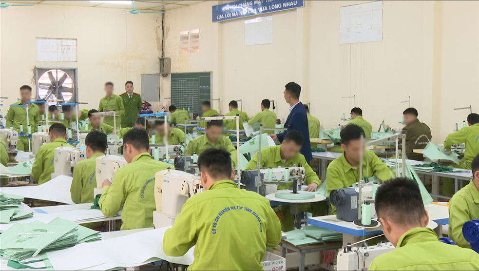 Cơ sở cai nghiện ma túy tỉnh tích cực triển khai đào tạo nghề cho học viên.