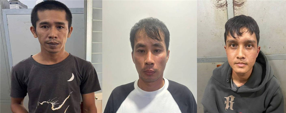 Các đối tượng (từ trái qua phải): Nguyễn Tuấn Anh; Nguyễn Thanh Khá; Lê Văn Nhớ.