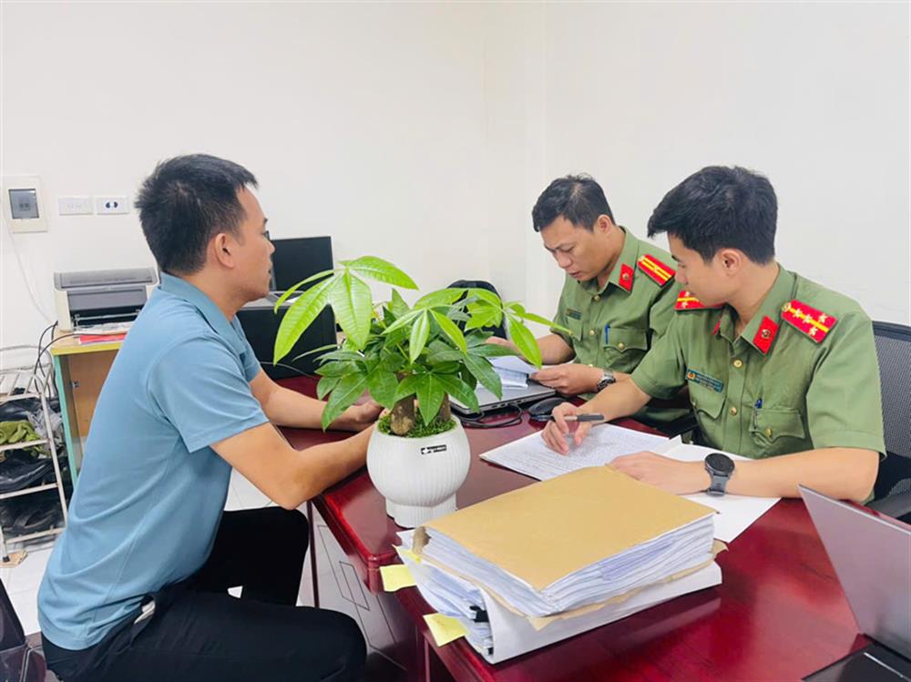 Cơ quan An ninh điều tra làm việc với đối tượng Đặng Văn Cảnh.