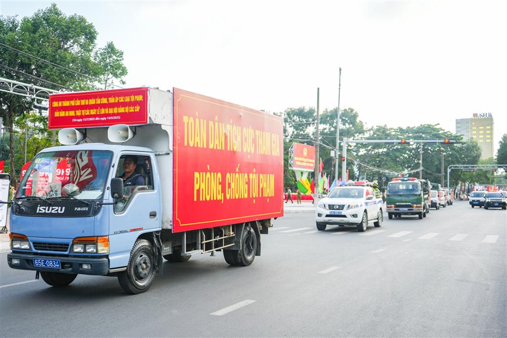 Các lực lượng tham gia diễu hành 