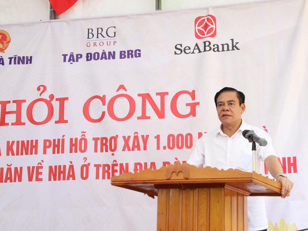 Đồng chí Chủ tịch UBND tỉnh Võ Trọng Hải phát biểu tại buổi Lễ.