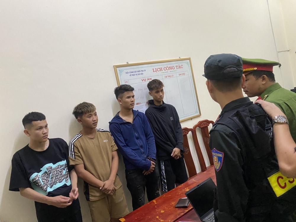 Các đối tượng tại Cơ quan Công an.