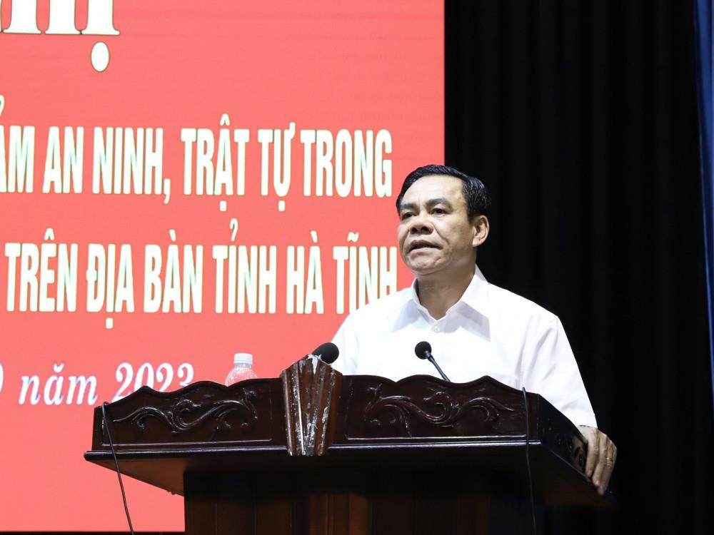 Đồng chí Võ Trọng Hải phát biểu tại Hội nghị.