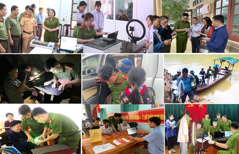 5. Những hình ảnh cán bộ, chiến sĩ Công an Thanh Hóa tận tâm, tận tụy thực hiện 2 Dự án về “Xây dựng cơ sở dữ liệu quốc gia về dân cư” và “Sản xuất, cấp, quản lý thẻ căn cước cho công dân”.