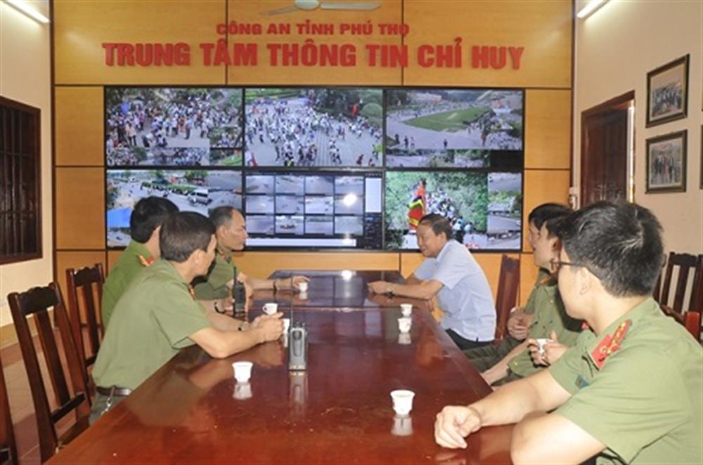 Thứ trưởng Lê Quý Vương kiểm tra công tác bảo đảm ANTT giỗ Tổ Hùng Vương - Lễ hội Đền Hùng 2018.