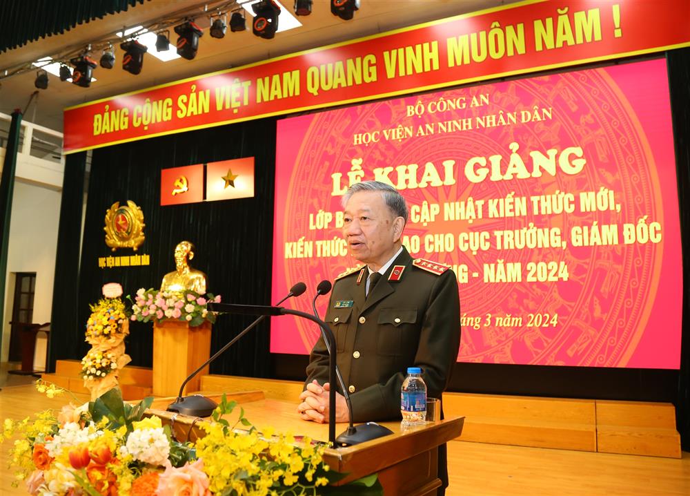 Bộ trưởng Tô Lâm phát biểu tại buổi Lễ.
