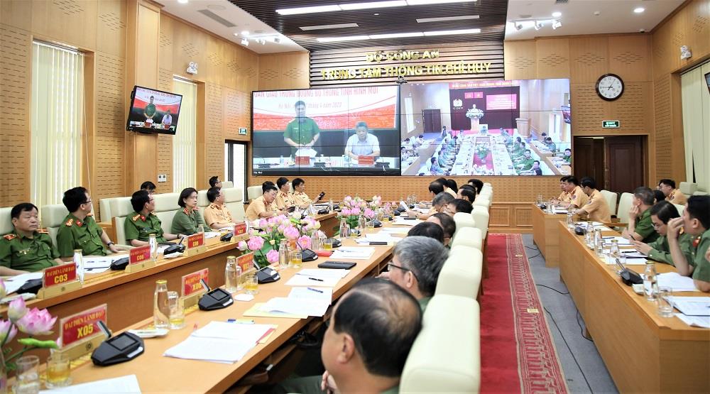 Hội nghị được trực tuyến đến Công an các tỉnh, thành phố trên cả nước.
