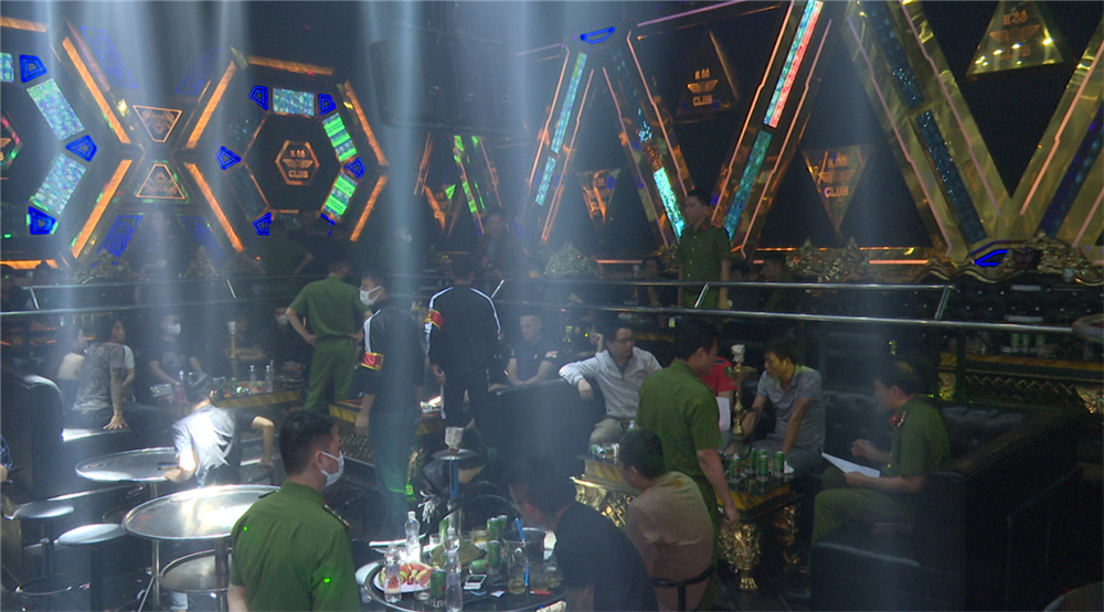 Quán bar H88 club tại thời điểm kiểm tra.