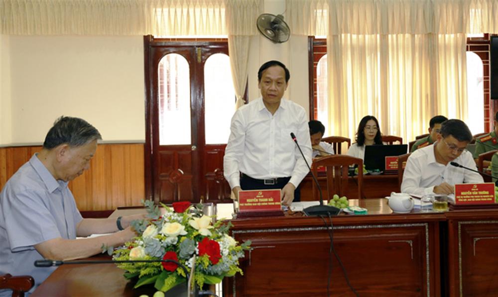 Phó Trưởng Ban Nội chính Trung ương Nguyễn Thanh Hải công bố quyết định, kế hoạch kiểm tra của Đoàn kiểm tra số 2.