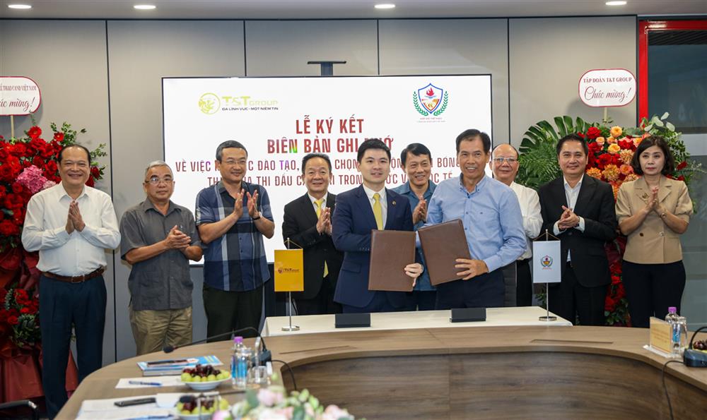 Hiệp hội Thể thao CAND Việt Nam và Tập đoàn T&T đã ký kết Biên bản ghi nhớ.