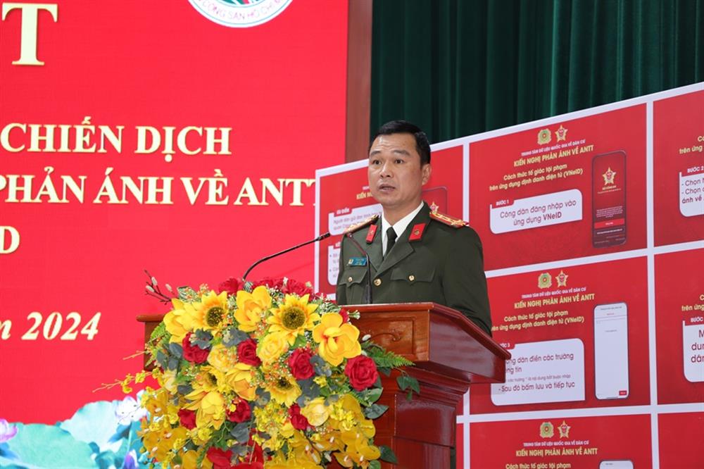 Đại tá Tô Anh Dũng phát biểu tại Lễ ký kết.