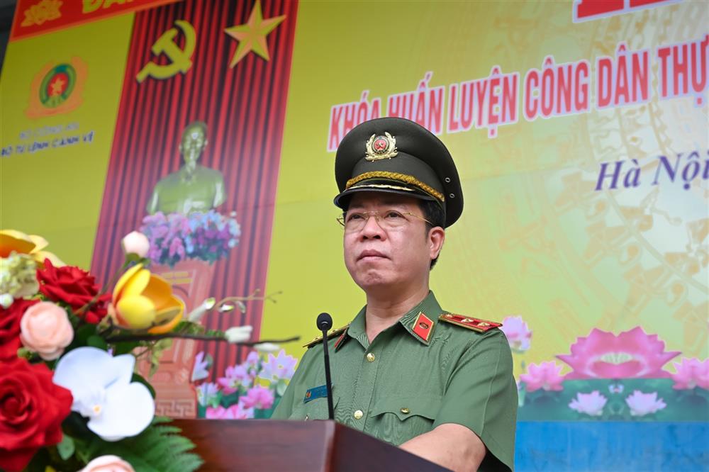 Trung tướng Trần Hải Quân phát biểu tại buổi Lễ.