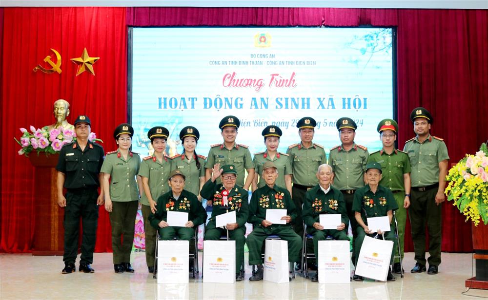một số hoạt động của các tổ chức đoàn thể Công an tỉnh Bình Thuận tại Điện Biên.